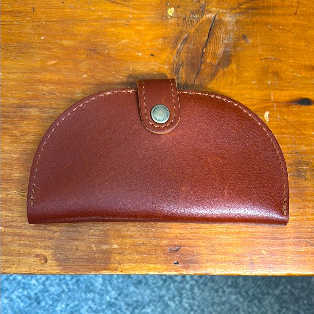 Portland Leather Goods Quesadilla Wallet in color Chestnut